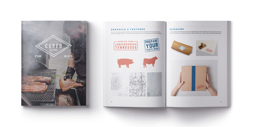 Cured Fine Meats Brand Guide by Creative Energy
