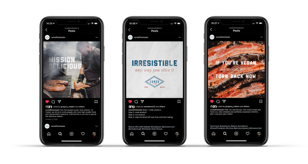 Cured Fine Meats Social Media Campaign by Creative Energy