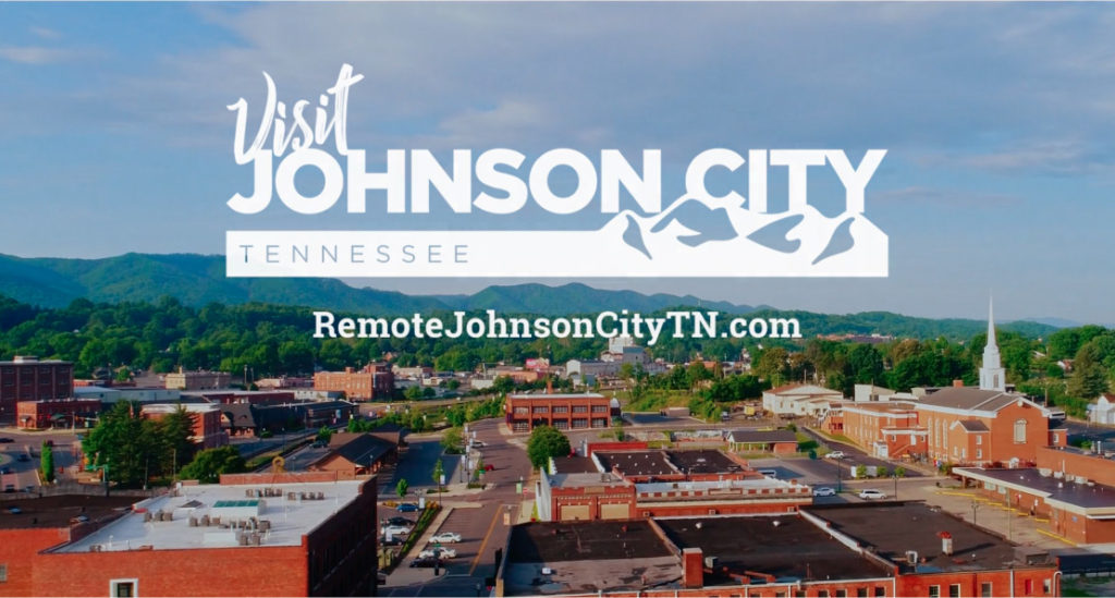 Visit Johnson City remote workers campaign banner