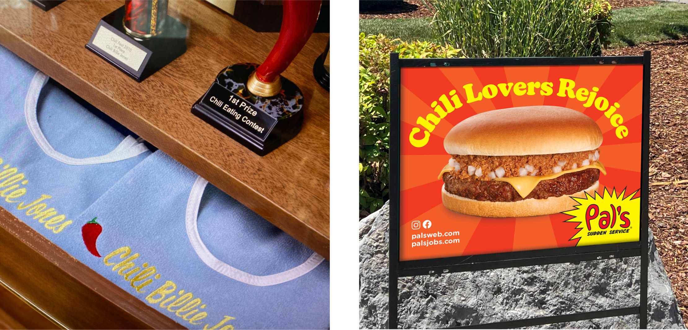 Creative Energy - Pal's Sudden Service - Chili Burger T-shirt and Yard Sign