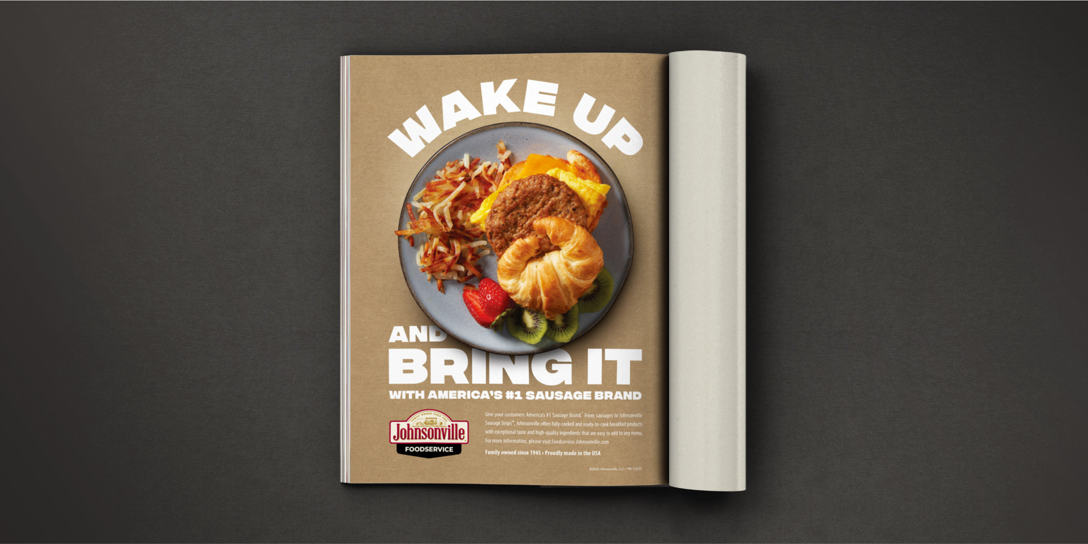 Creative Energy -  Johnsonville Campaign Work - Magazine Print Ad