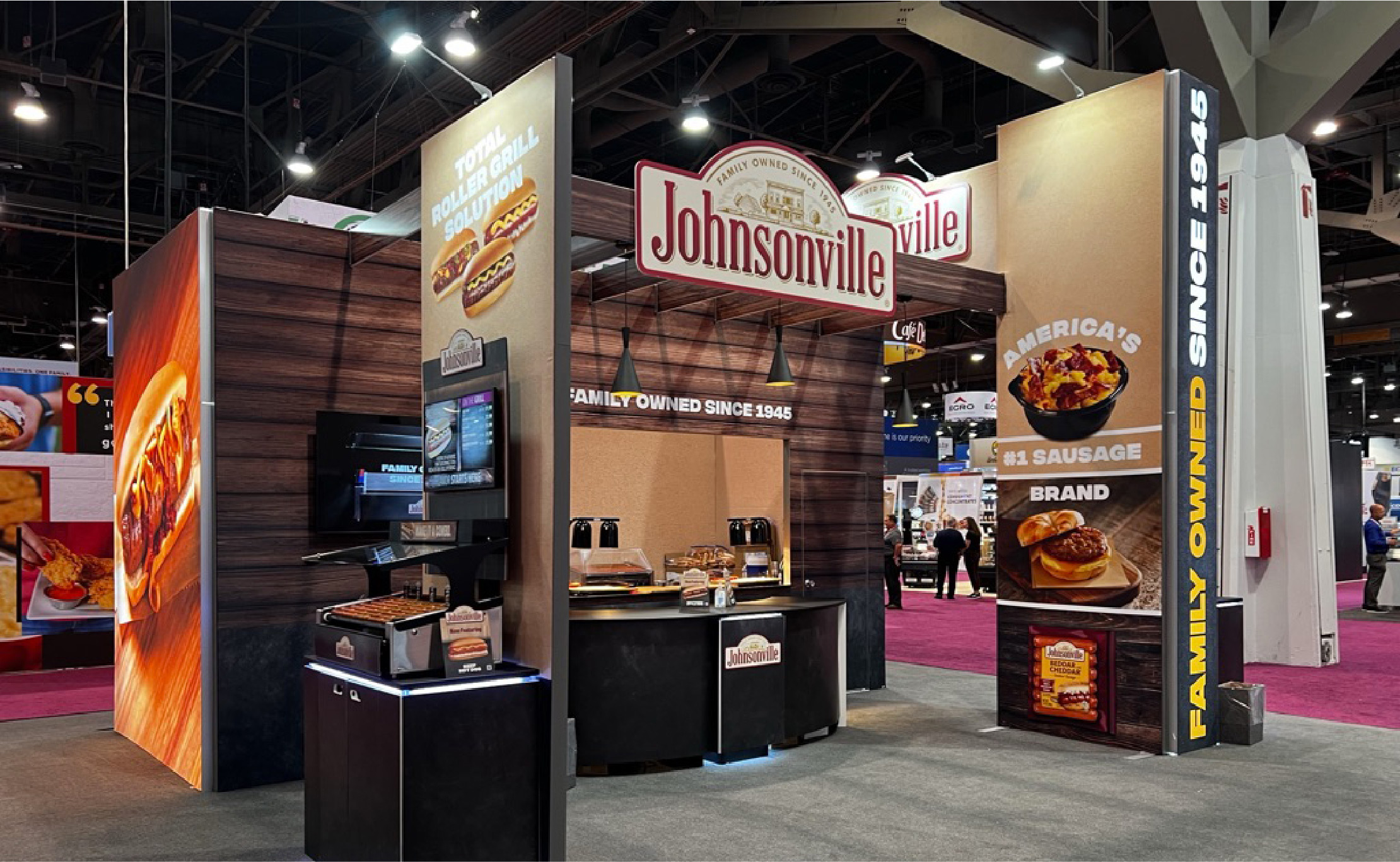 Creative Energy - Johnsonville Trade Show Graphics & Roller Grill Video