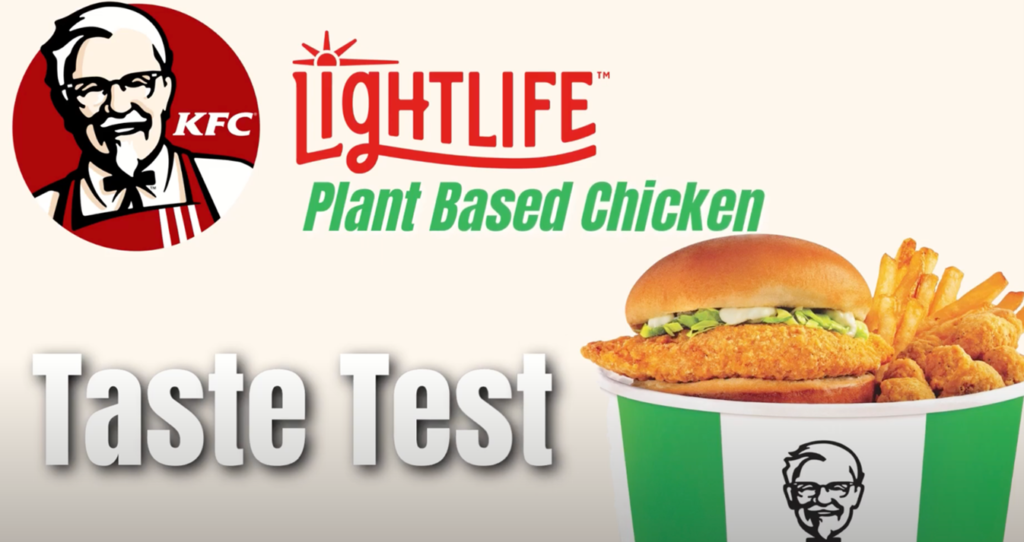 Plant-based protein advertisement from KFC.