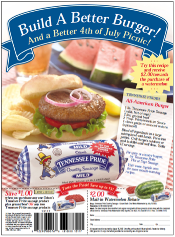 Example strategic execution for Tennessee Pride sausage.