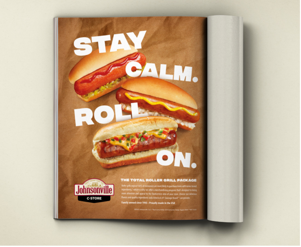 Example Johnsonville sausage ad.