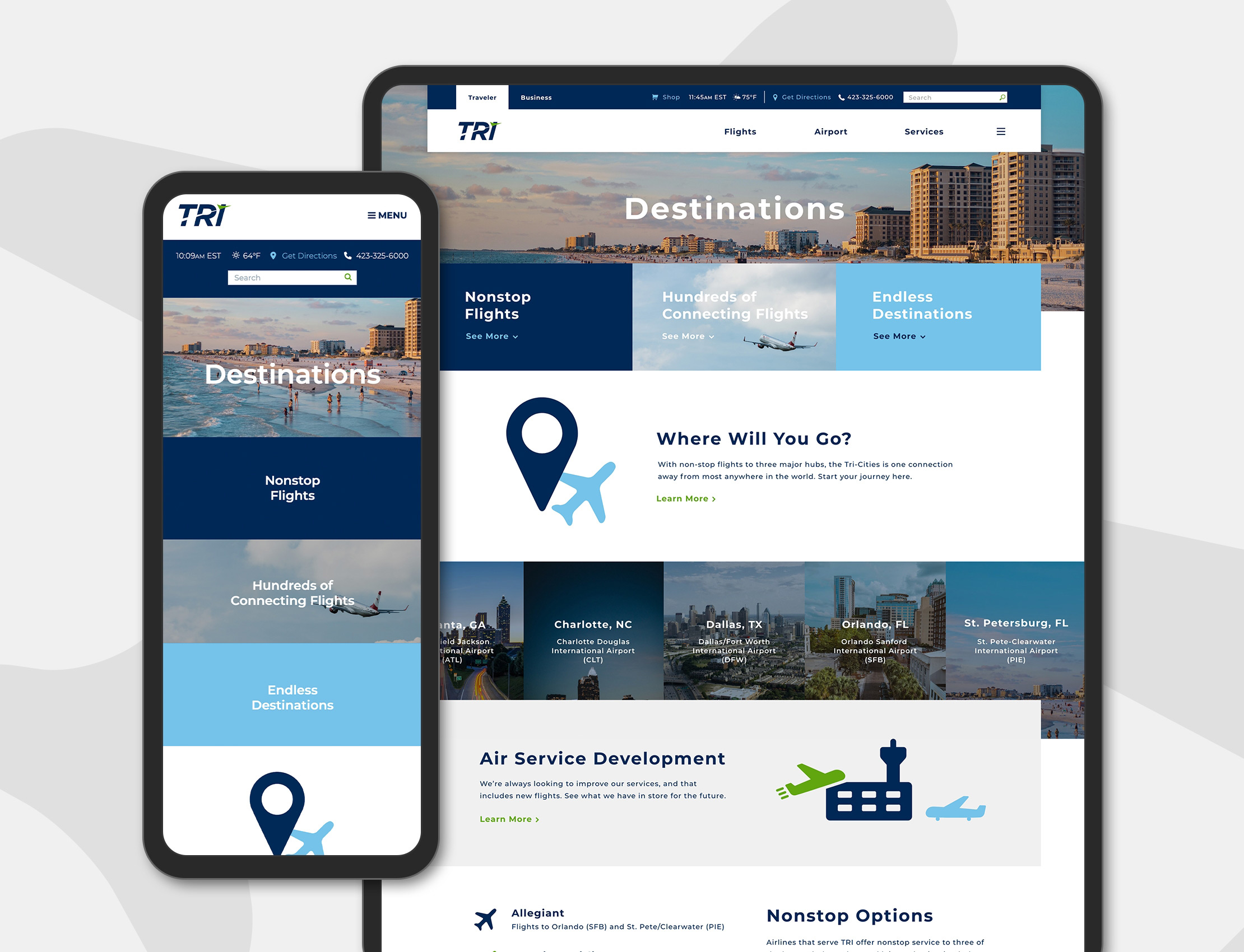 Creative Energy - Tri-Cities Airport Website