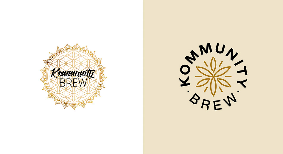 Kommunity Brew Logo Comparison