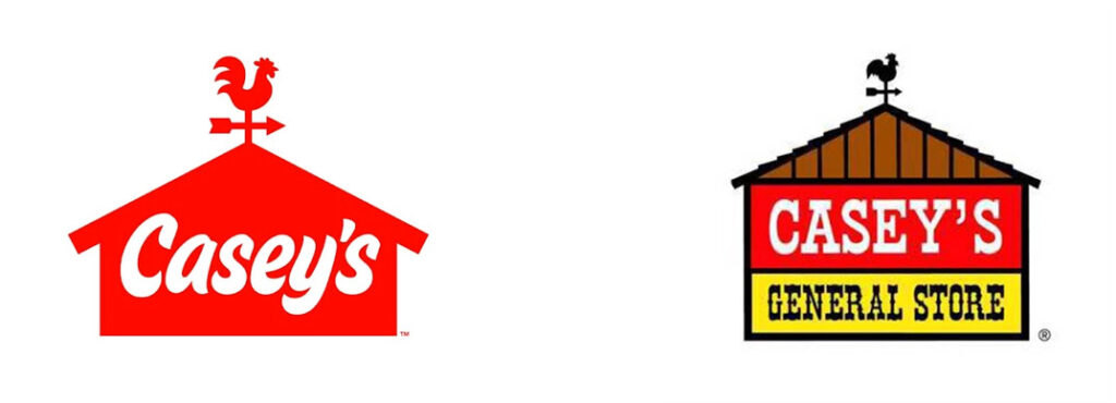 Logo Comparison for Casey's General Store