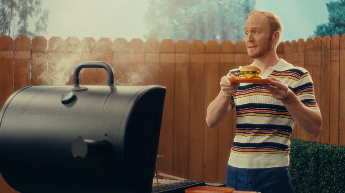 Creative Energy - Pals Shoot man fake grilling a pals burger