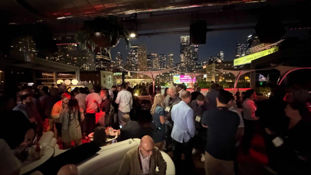 Party atmosphere at NRA rooftop in Chicago