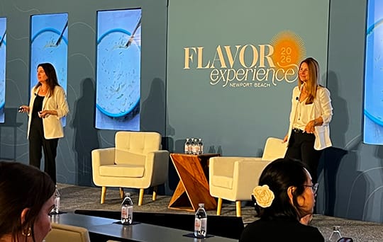 two women presenting at the 2026 flavor experience in Newport Beach california
