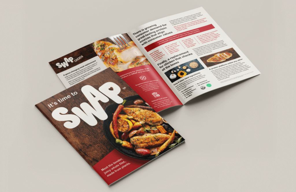 SWAP Chicken brand launch brochure