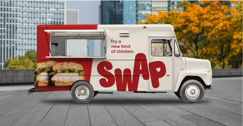 SWAP Chicken brand launch food truck